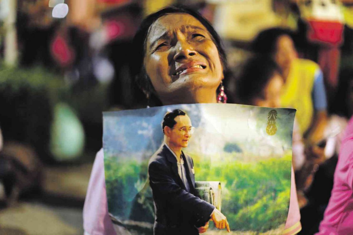 Article : Mort du Roi de Thaïlande : pourquoi tant de pleurs ?